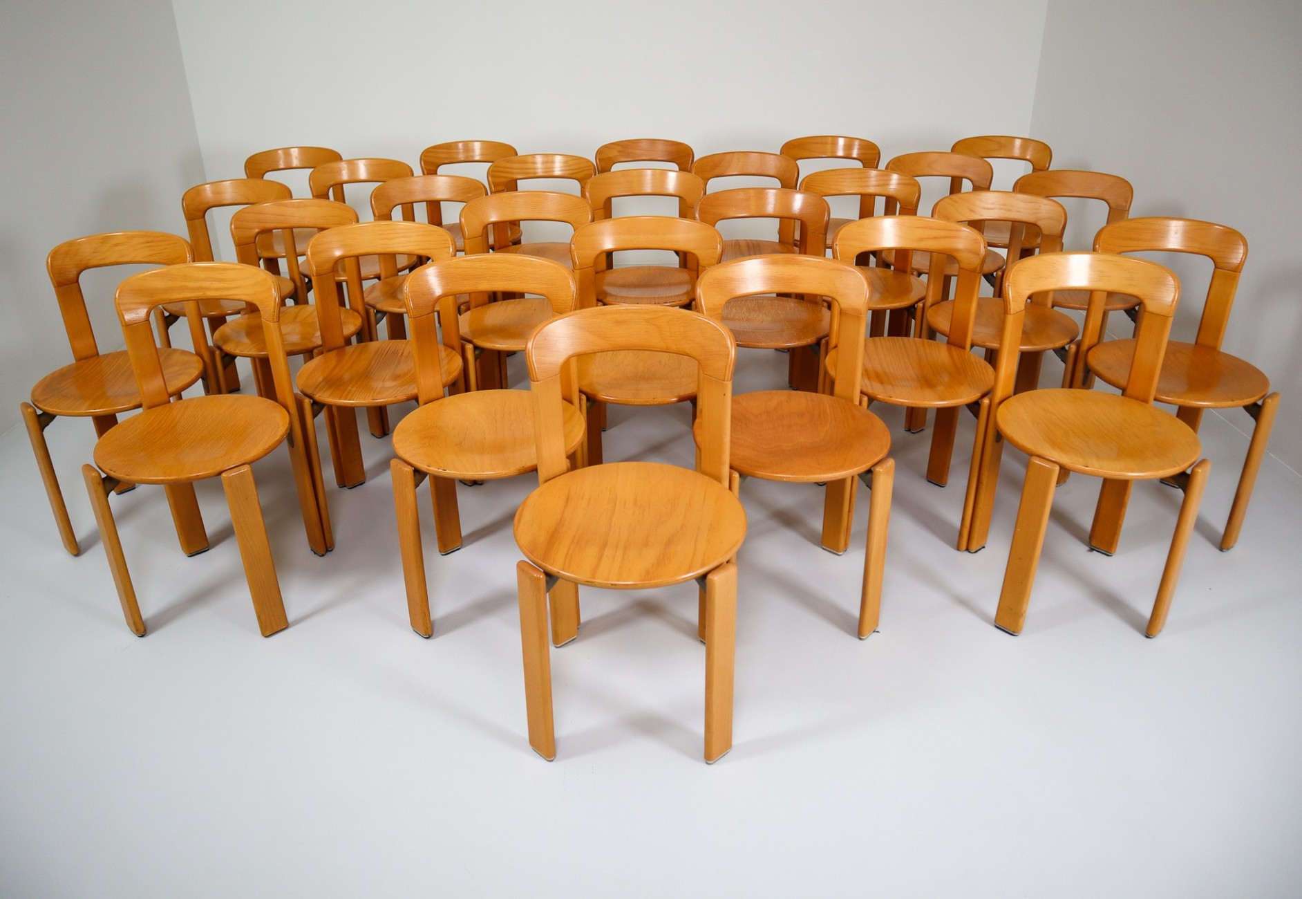 Set of 28 Dining Chairs by Bruno Rey for Kusch and Co, Zwitserland 